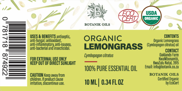 10ml BotanikOils Lemongrass